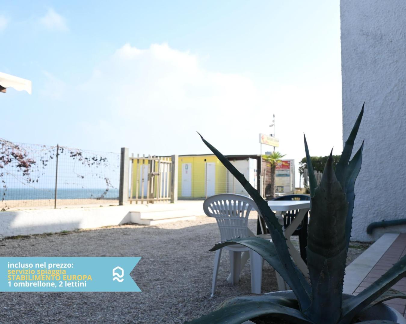 Rs316 - Marcelli, Bilocale In Residence Fronte Mare Pt Bagian luar foto