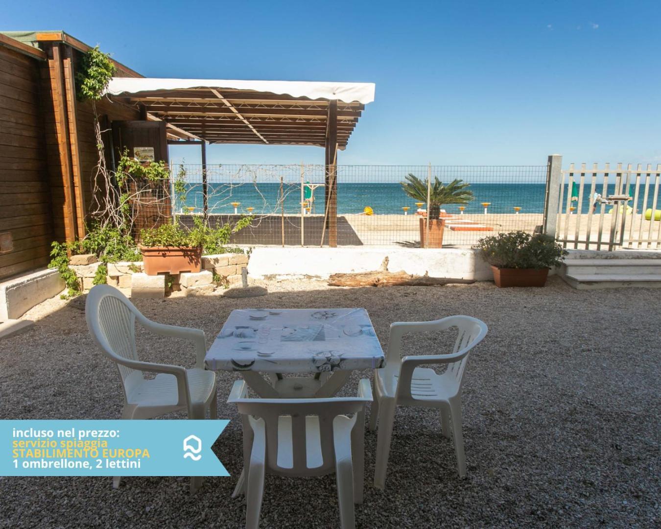 Rs316 - Marcelli, Bilocale In Residence Fronte Mare Pt Bagian luar foto